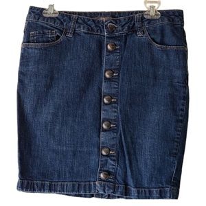 Esprit button down denim skirt 27